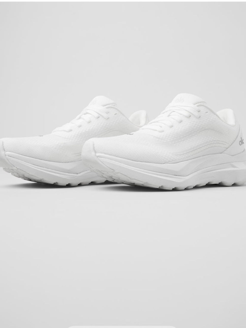 Alo white runner sneakers